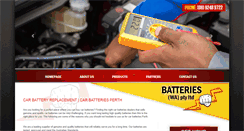 Desktop Screenshot of batterieswa.com.au