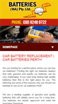 Mobile Screenshot of batterieswa.com.au