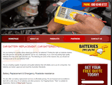 Tablet Screenshot of batterieswa.com.au